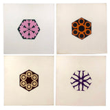 Exceptional Froebel Kindergarten Cut Paper Designs Set 1, A-D (Sold Individually)