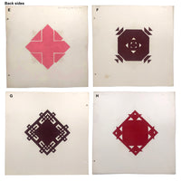 Exceptional Froebel Kindergarten Cut Paper Designs, NEW, Double-sided, E-H (Sold Individually)