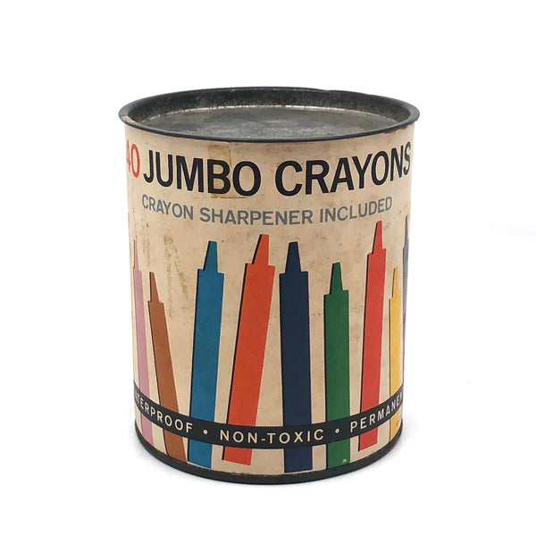 Vintage Crayola Crayons 8 Jumbo Crayons. T 