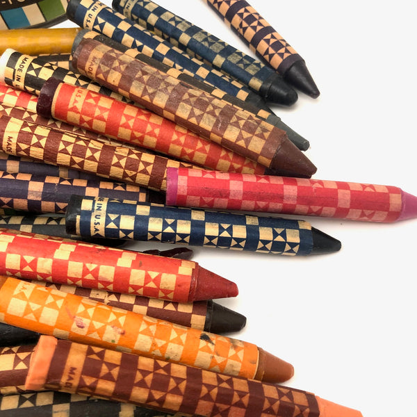 Vintage Large Crayon Crayon Set of 16 80s Jumbo Coloring Set Non