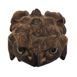 Hand Carved Cryptomeria (Japanese Cedar) Wood Horny Toad