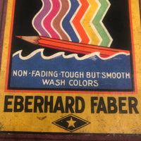 Gorgeous c 1935 Eberhard Faber "Aquarello" Watercolor Pencil Box (Box Only)