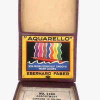 Gorgeous c 1935 Eberhard Faber "Aquarello" Watercolor Pencil Box (Box Only)