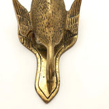 Brass Duck Shaped Paper Clip for Desk or Wall