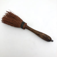 Primitive Straw Brush with Unfinished Wood Handle