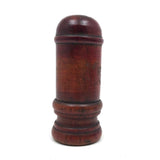 Reddish Stained Old Treen Canister