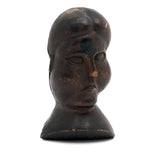 Antique Hand-Carved Frowning Woman