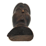 Antique Hand-Carved Frowning Woman