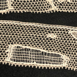SOLD One Yard of Fabulous Antique Figurative Lace with Tennis Players (and Net!)