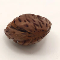 Tiny Peach Pit Carved Basket