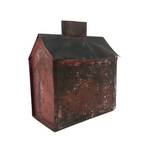 Early American Tin Still Bank with Original Paint, c. 1880s