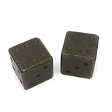 Vintage Solid Brass Oversized Dice