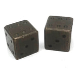 Vintage Solid Brass Oversized Dice