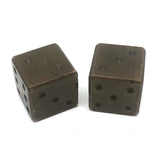 Vintage Solid Brass Oversized Dice