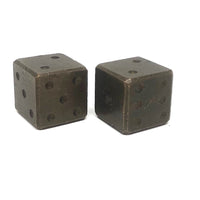 Vintage Solid Brass Oversized Dice