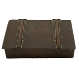 Antique Copper Box with Art Deco Details