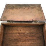 Antique Copper Box with Art Deco Details