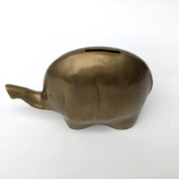 Brass Elephant Piggy Bank