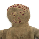 Charming Old Embroidered Beanbag Boy Number Five