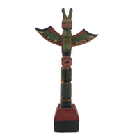 1932 Alaskan Native American Carved Polychrome Souvenir Totem Pole