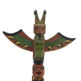 1932 Alaskan Native American Carved Polychrome Souvenir Totem Pole