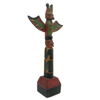 1932 Alaskan Native American Carved Polychrome Souvenir Totem Pole