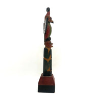 1932 Alaskan Native American Carved Polychrome Souvenir Totem Pole