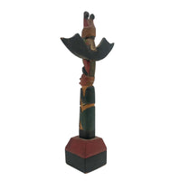 1932 Alaskan Native American Carved Polychrome Souvenir Totem Pole