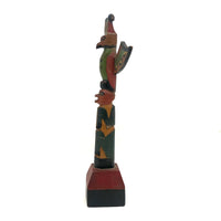 1932 Alaskan Native American Carved Polychrome Souvenir Totem Pole