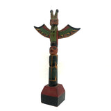 1932 Alaskan Native American Carved Polychrome Souvenir Totem Pole