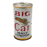 Big Cat Malt Liquor 1960s Newark, NY Tab Top Can