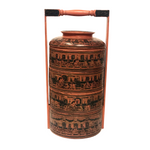 Burmese Yun-De Lacquer Four Tier Wedding Basket / Stacking Boxes