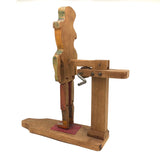 Crayon Colored Leprechaun-esque Jig Doll on Platform with Crank!