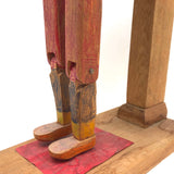 Crayon Colored Leprechaun-esque Jig Doll on Platform with Crank!