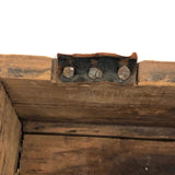 Wonderful 1840s Make Do Stone Warmer Box with Engraved Stone and 1849 Newspaper