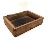 Wonderful 1840s Make Do Stone Warmer Box with Engraved Stone and 1849 Newspaper