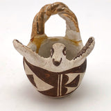 RESCUE: Vintage Acoma Pottery Bird Basket