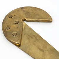 Mid-Century Brass Ruled Letter Opener