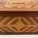 Charming 19th Century Inlaid English Mahogany Money Box