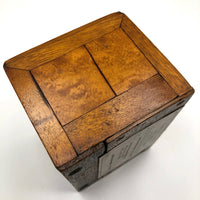 Charming 19th Century Inlaid English Mahogany Money Box