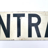 Black and White CENTRAL Real Street Sign