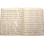 Samuel Gifford 1831 Writing and Calligraphy Practice School Notebook