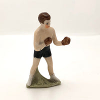 Hand-painted German Porcelain Boxing Figure