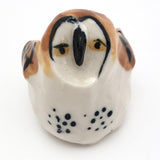 Handmade Porcelain Owl (finger puppet!)