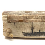 Wonderful Old Inuit Scrimshawed Bone Box