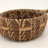 Coushatta Pine Needle Basket with Sculptural Handle