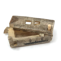 Wonderful Old Inuit Scrimshawed Bone Box