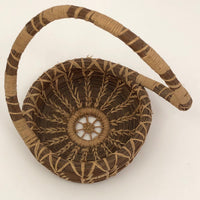 Coushatta Pine Needle Basket with Sculptural Handle