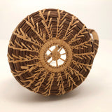 Coushatta Pine Needle Basket with Sculptural Handle