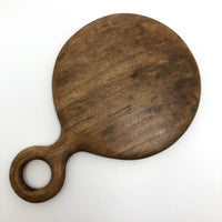 Bevelled Glass Wooden Hand Mirror with Loop Handle